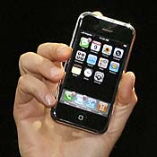 An Apple iPhone 
