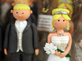 Wedding cake bride and groom