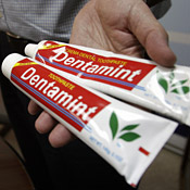 Chinese made toothpaste Dentamint 
