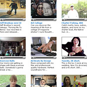 Screenshot of the most popular videos ... 