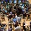 Traders on floor of the New York Stock Exchange