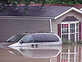 Flooded car