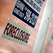 Foreclosure sign 