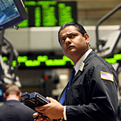New York Stock Exchange trader 