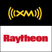 XM, Raytheon logos 