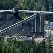 The entrance to the Crandall Canyon coal mine ... 
