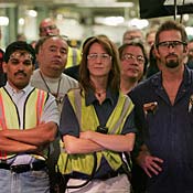 Workers at the Torrence Avenue Ford Assembly Plant 
