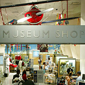 Visitors shop at Smithsonian store 