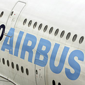 Airbus logo on one of its models 