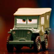 'Sarge' toy from 'Cars' movie 