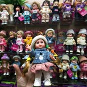 Dolls at wholesale market in Chongqing, China 