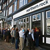 A Northern Rock brach in southeast London 