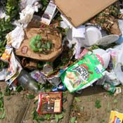 Trash at L.A.'s Bradley Landfill 