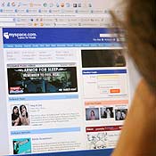MySpace homepage 