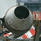 A cement mixer 