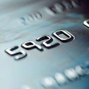 A number on a credit card 