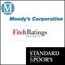 Logos of Moody's, Fitch, S and P