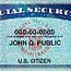 Sample Social Security card