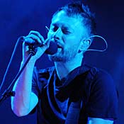 Thom Yorke, singer of the band Radiohead. 