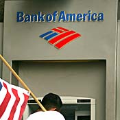 A Bank of America ATM 