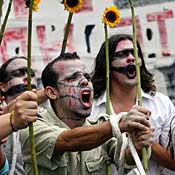 CAFTA protest in Costa Rica 