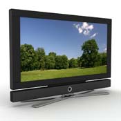 A flatscreen TV 