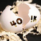 Cracked 401k nest egg 