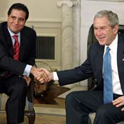 Presidents Bush and Torrijos 