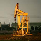 An oil well near Long Beach, Calif. 