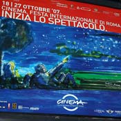 Ad display for the second Rome Film Festival 