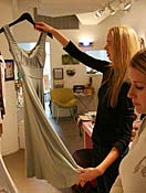 BTC Elements owner Summer Bowen previews designers' latest eco-fashion offerings in L.A.'s downtown fashion district.