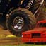 An escalade crushes some cars