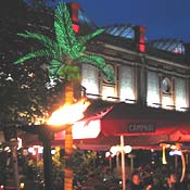 Heat lamp in Berlin's Hackescher markt 