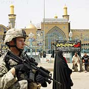 American soldier in Baghdad 