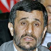 Iranian President Mahmoud Ahmadinejad 