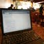 A laptop at a Web cafe fails to get online