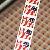 A row of U.S. stamps 