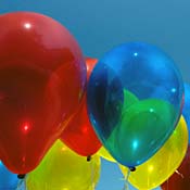 Helium balloons 