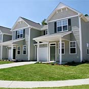 Houses at the Linden Oaks development 