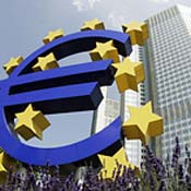 Euro symbol at European Central Bank 