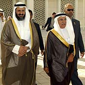 Mohammad al-Olaim, left, and Ali al-Nuaimi 