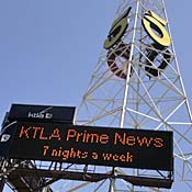 KTLA sign in Los Angeles 