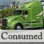 A green Wal-Mart sem-trailer truck