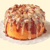 A cinnamon bun from Cinnabon 