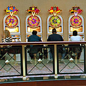 Slot-machine players at Foxwoods casino 