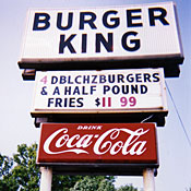 The Burger King sign in Mattoon, Ill. 