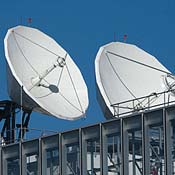 Satellites picking up signals 