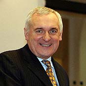 Irish Prime Minister Bertie Ahern 