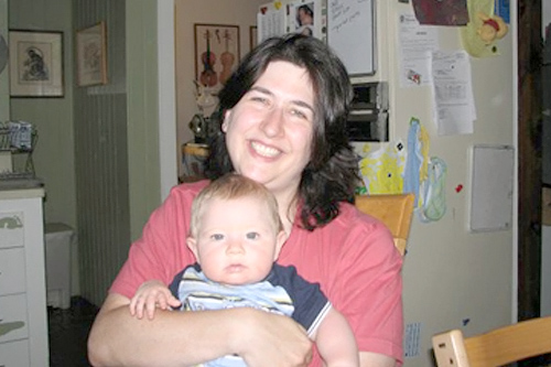 
                    Korinthia poses with her baby Quinn.
                                            (Sarah Lemanczyk)
                                        