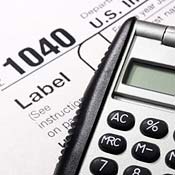 A 1040 tax form 